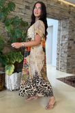 Made in Italy Roscoe T Shirt Dress Freida Leopard